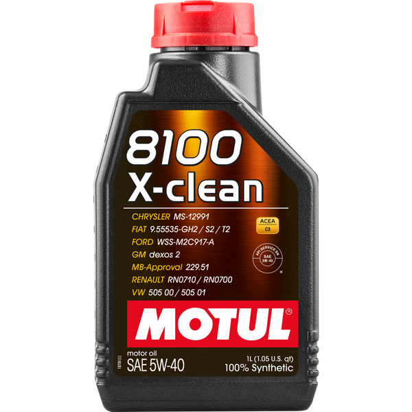 MOTUL 8100 X-Clean 5W-40 1 л 102786 фото