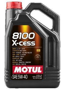 Motul 8100 X-Cess 5W-40 5 л 102870 фото