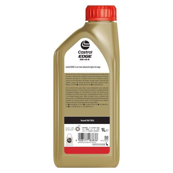 Castrol EDGE R 0W-40 1 л 15F739 фото