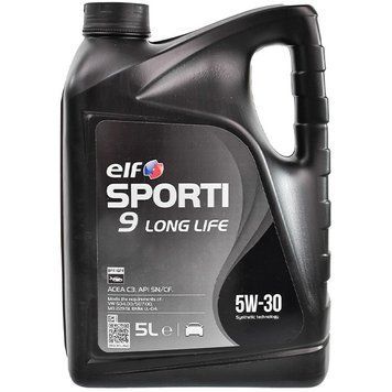 Elf Sporti 9 Long Life 5W-30 5 л 208419 фото