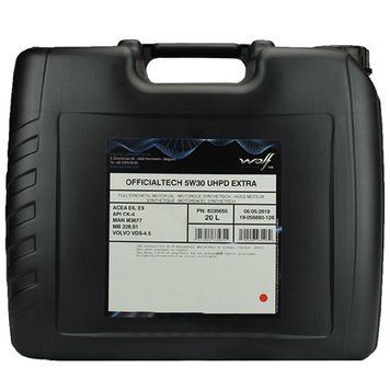 Wolf Officialtech 5W-30 UHPD EXTRA 20 л 8335655 фото