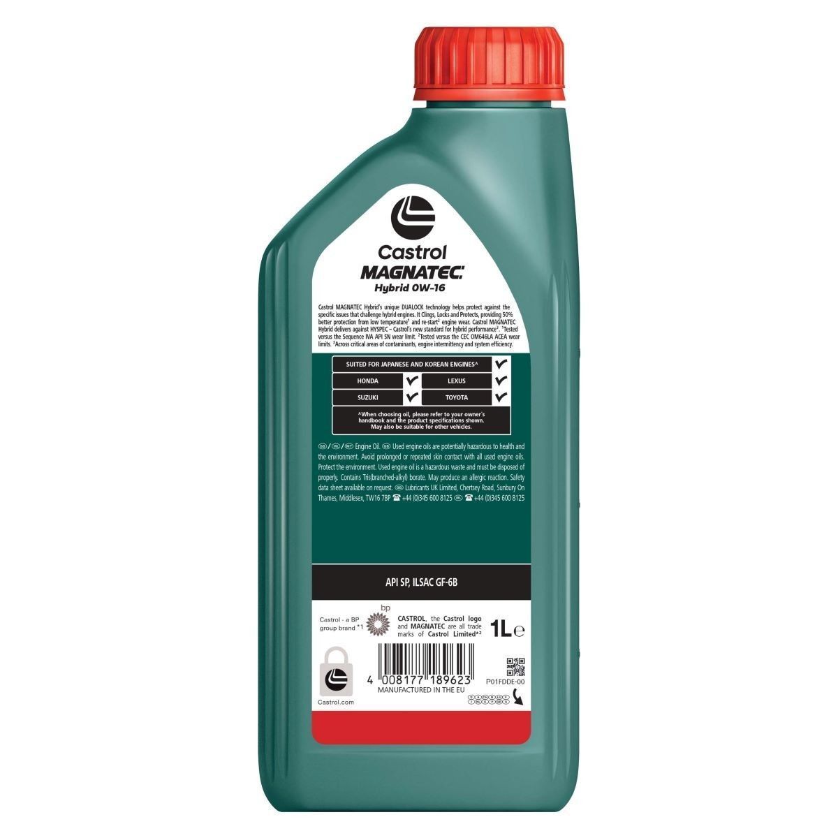 Castrol Magnatec Hybrid 0W-16 1 л (15F6F9) ціна 657 грн. Купити