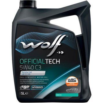 Wolf Officialtech 5W-40 C3 5 л 8333477 фото