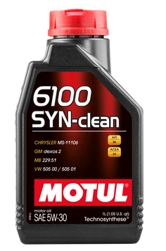 MOTUL 6100 SYN-clean 5W-30 1 л 107947 фото