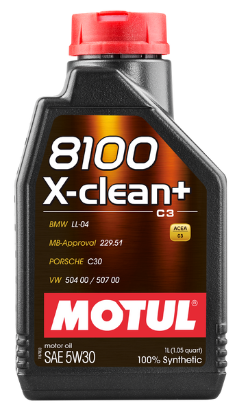 MOTUL 8100 X-clean+ 5W-30 1 л 106376 фото